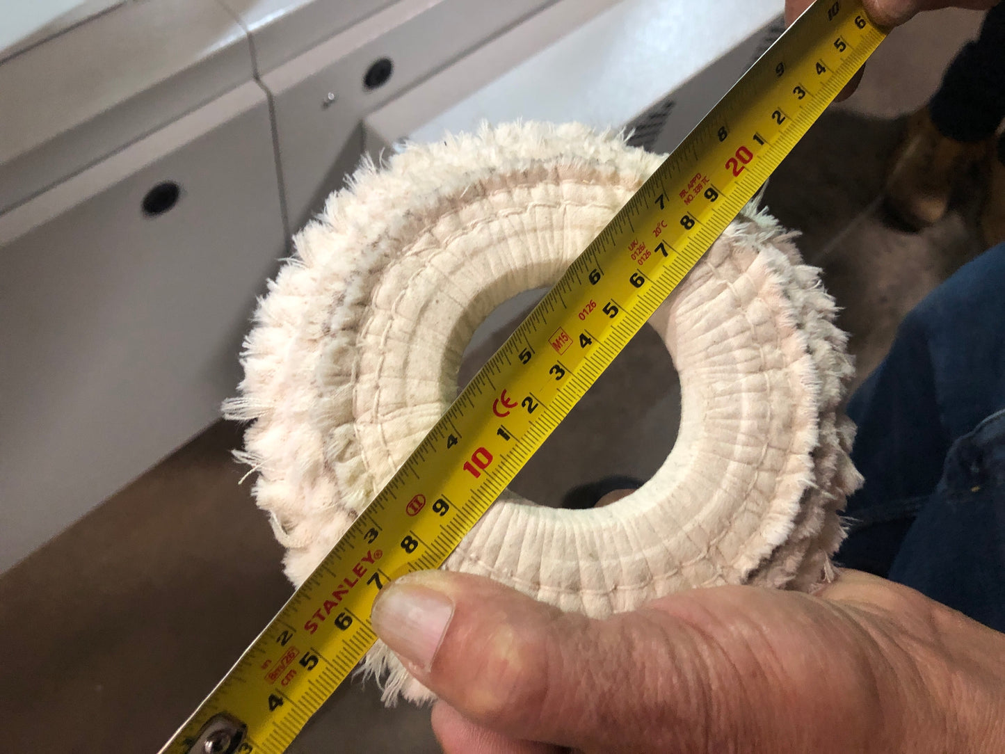Edgebander-Buffing Pad with round hole - id55/od150/T18mm