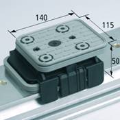CNC Suction Blocks for circuit systems 132*146 - 50mm height (Fixed)