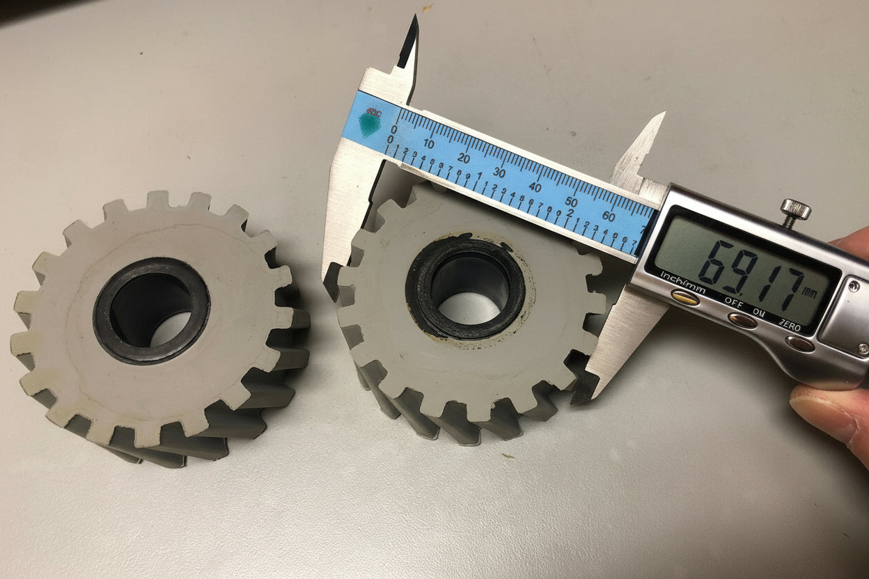 Edgebander- Angle Gear Type Roller 20*70*25mm - without Countersink (Homag)