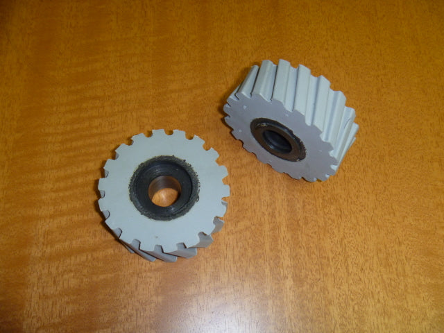 Edgebander-Pressure Roller 18*70*25mm with countersink and angle teeth (Homag)