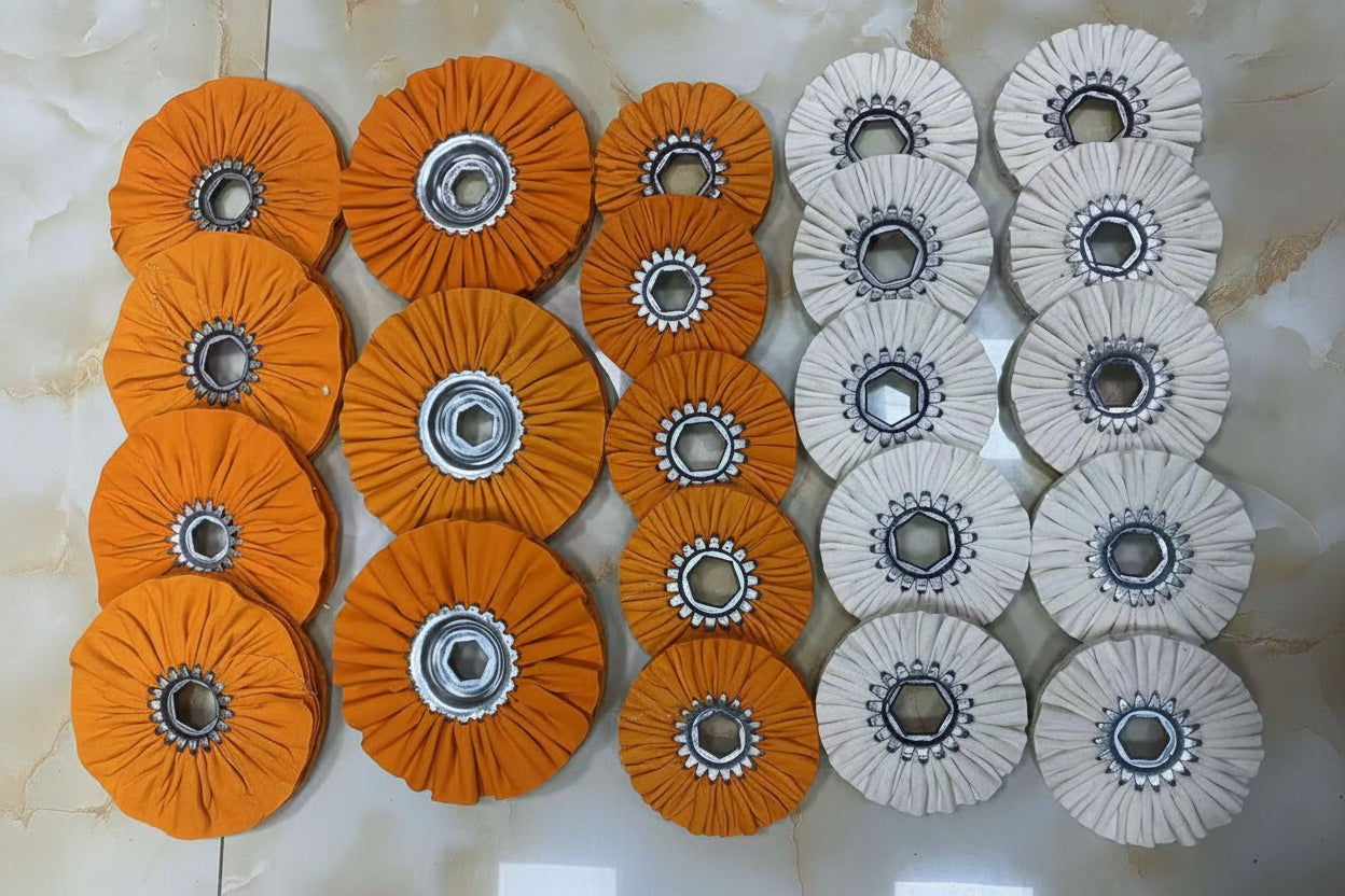Edgebander-Buffing pads with hex center - id19*od140*t13mm