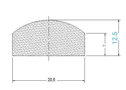 CNC - Gasket D Type 20.5*12.5mm