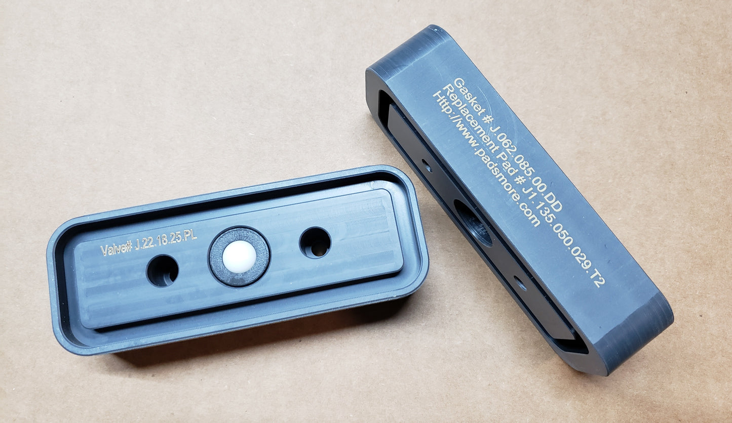 CNC Suction Blocks for circuit systems 132*50 - 50mm height (Fixed)