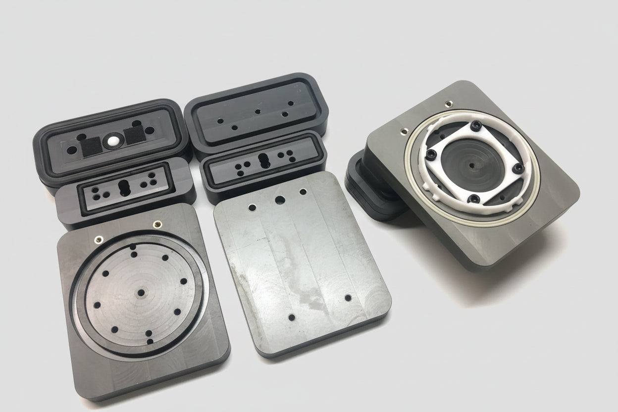 CNC HD PVC Suction Pad for Biesse machines 150*75 - 74mm Height (Double Seals)