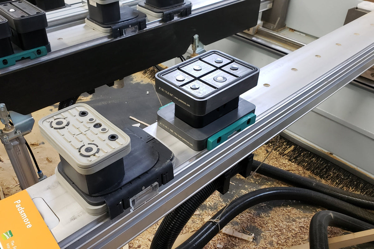 CNC-Rubber Block for circuit system 125*75-100mm Height (Homag)