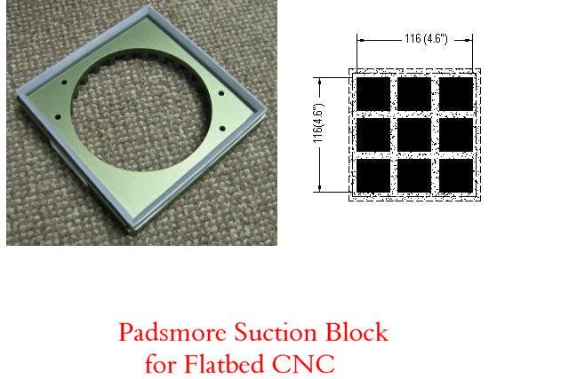 CNC - Suction Blocks for matrix flatbed machines 132*75- 45mm height