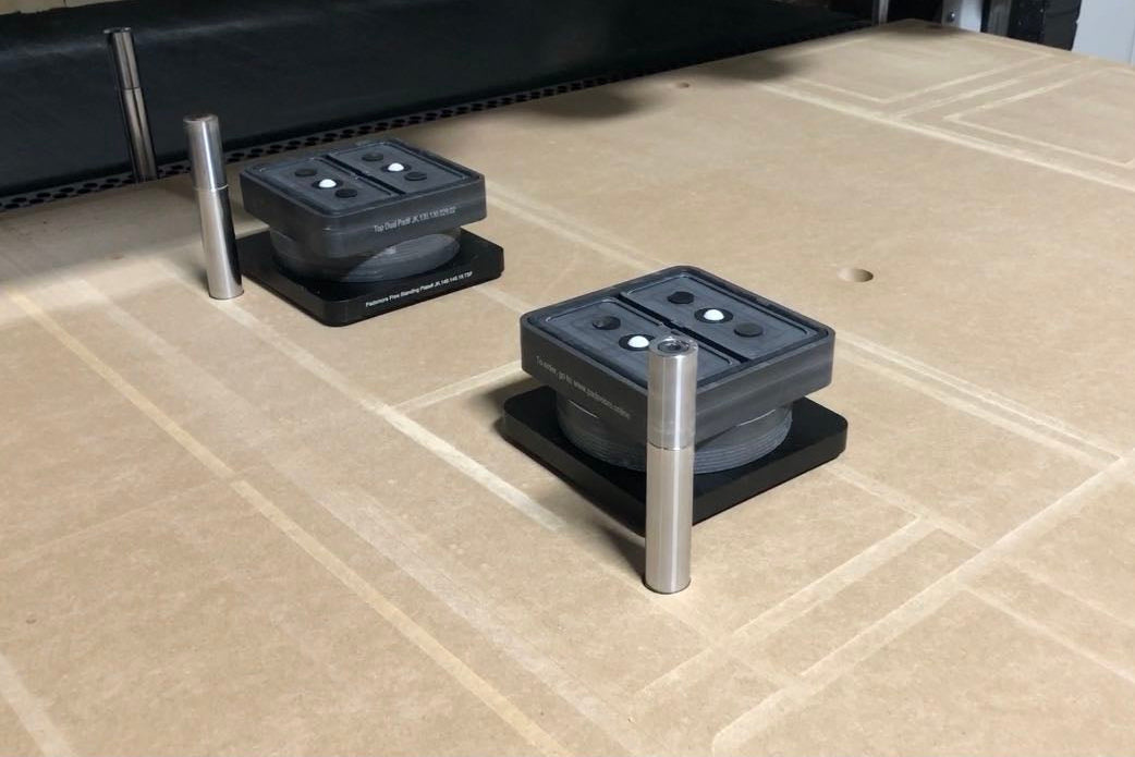 CNC-Base for free-standing flat table 132*146 - 16mm Height (Aluminium)