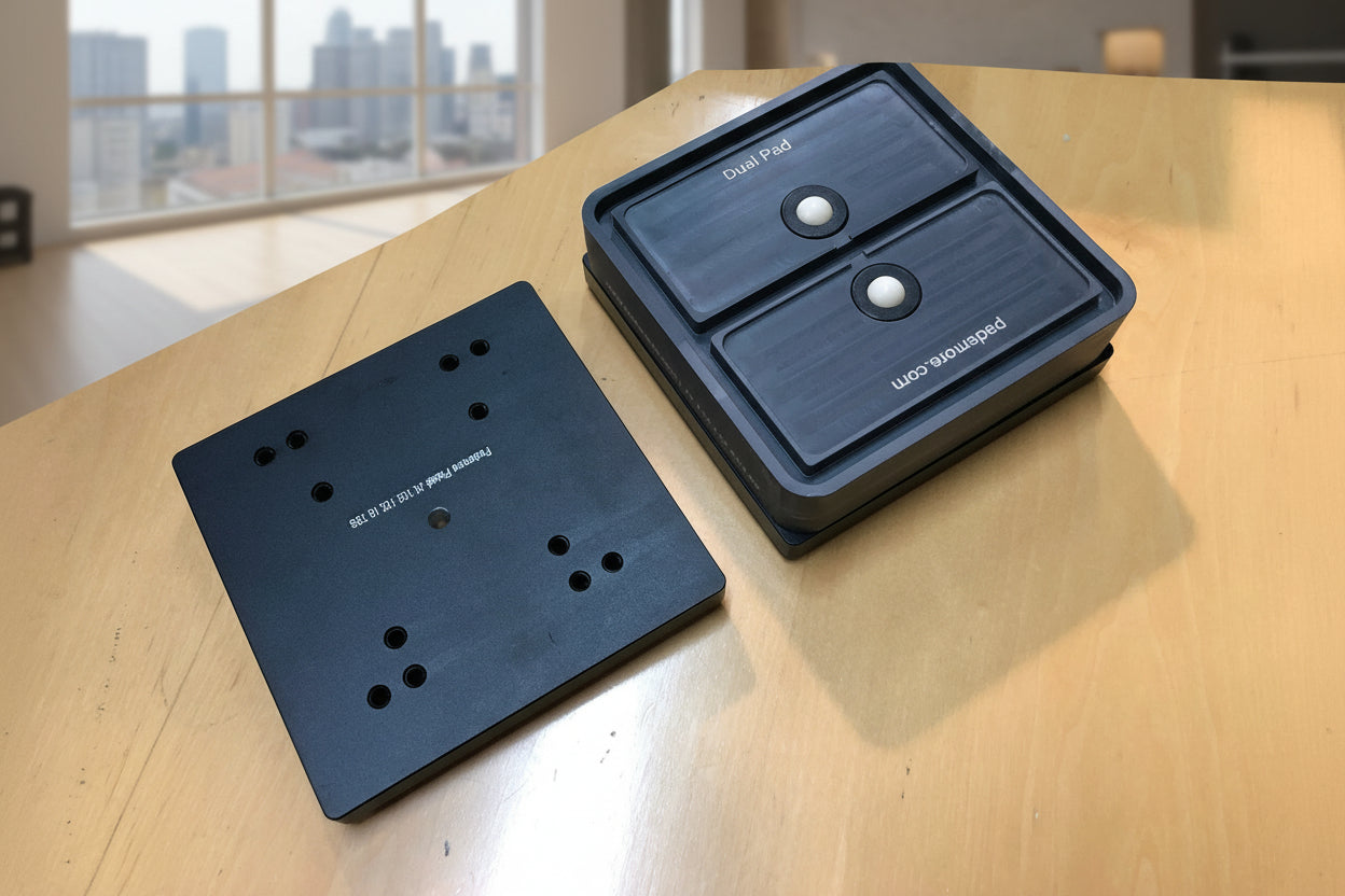 CNC-Base for free-standing flat table 132*132 - 16mm Height (Aluminium)