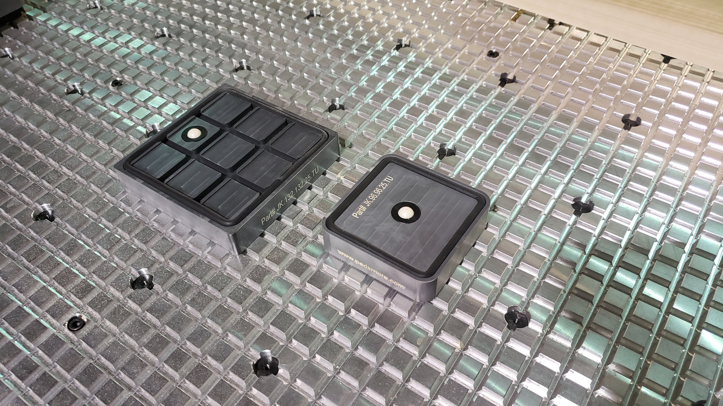 CNC Suction Blocks for matrix flatbed 132*132 - 25mm Height