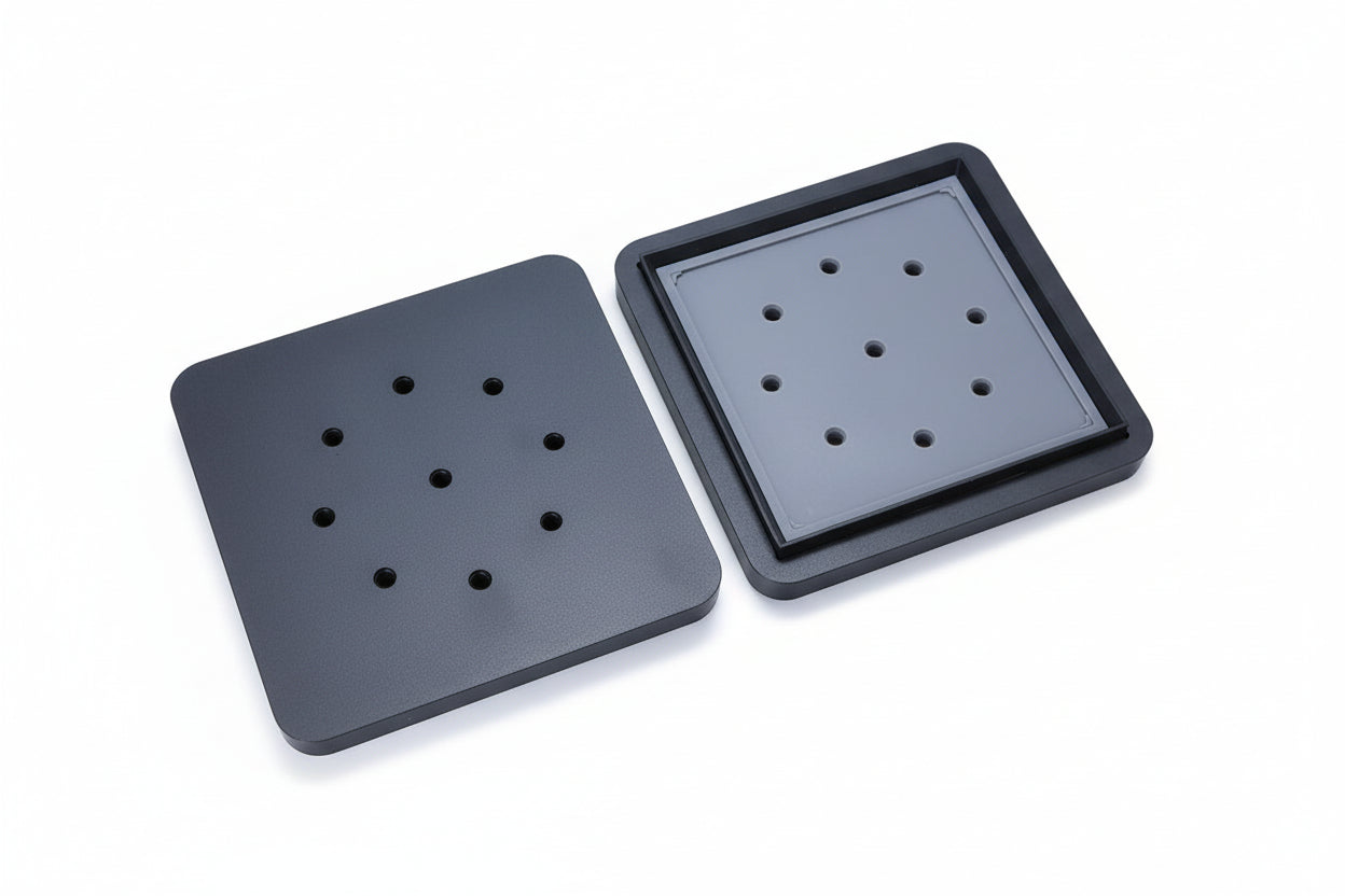 CNC-Base for free-standing flat table 146*146 - 19mm Height (Aluminium)