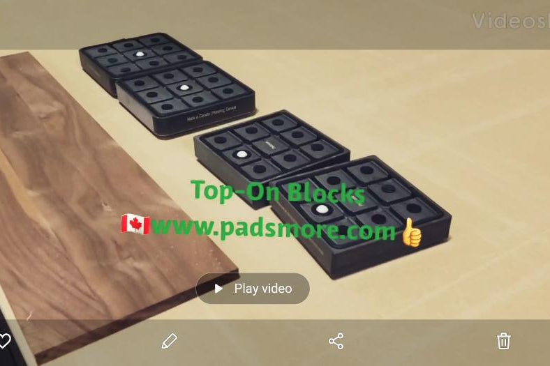 CNC Suction Blocks Free Standing for flatbed 146*146 - 29mm Height
