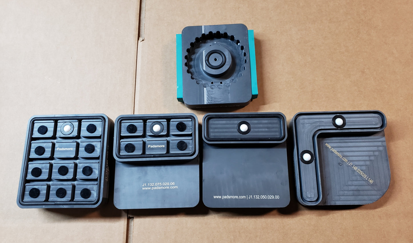 CNC Suction Blocks for circuit systems 132*35 - 50mm height (rotating)
