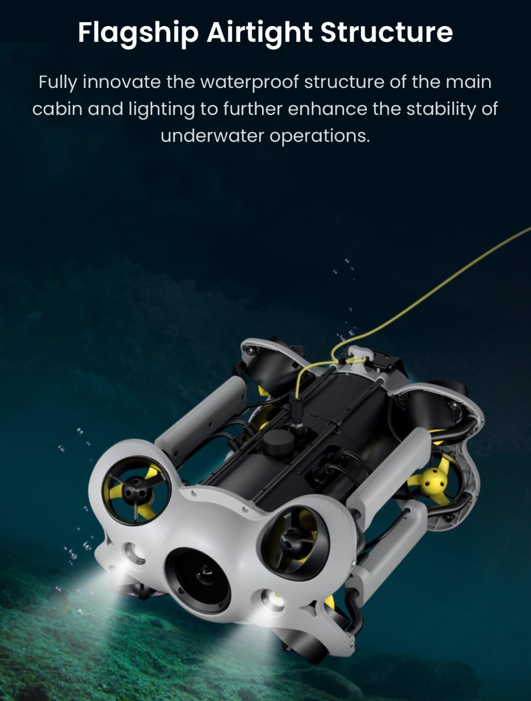 Chasing Underwater Drone - M2S Lite 100 Retail Package (New)