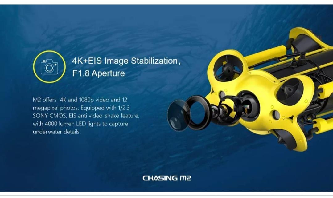 Chasing Underwater Drone - M2 100 Combo Retail Package (New)