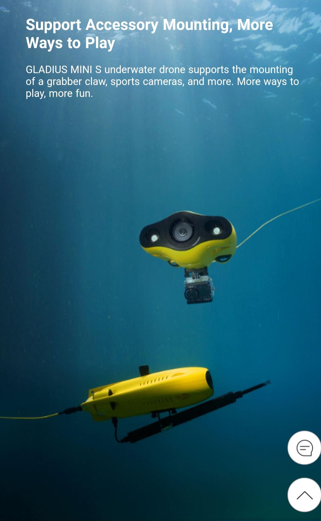Chasing Underwater Drone - Mini S Combo 200 (Refurbished)