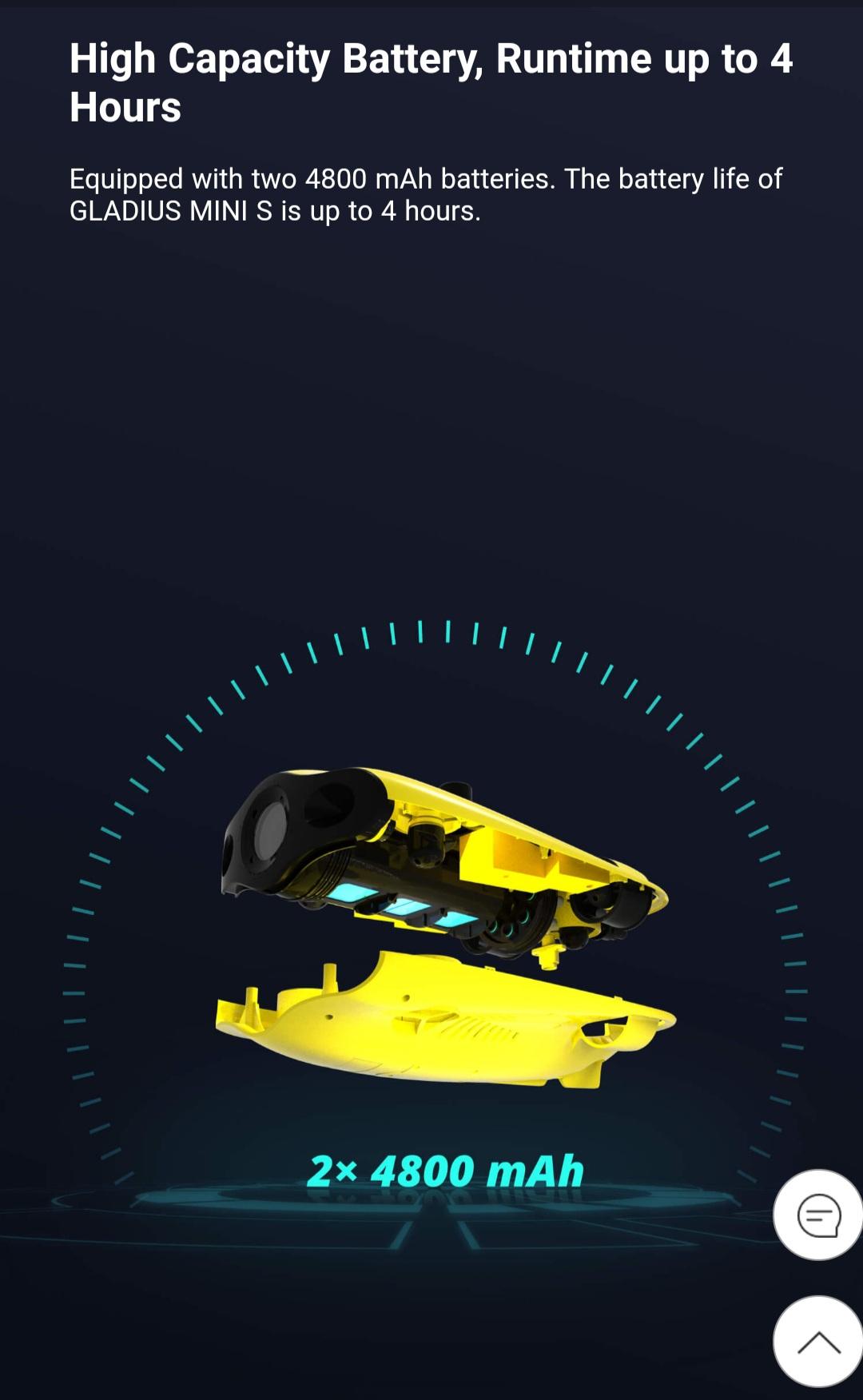 Chasing Underwater Drone - Mini S Combo 200 (Refurbished)