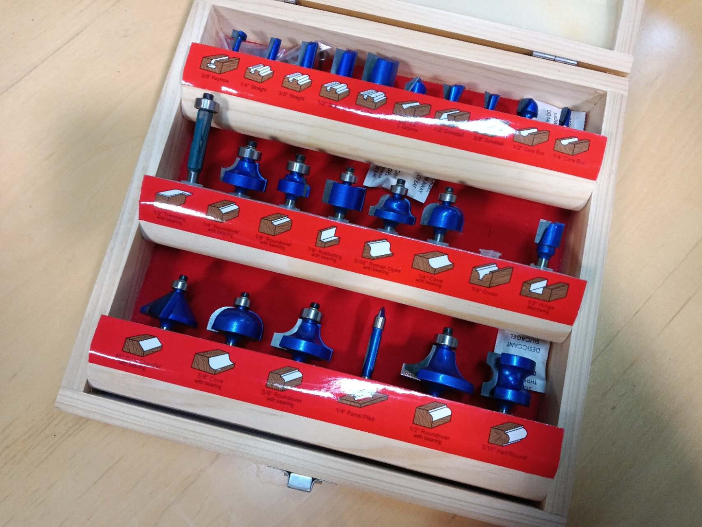 Tool - Router Bit Set 23pcs (1/4" Shank)