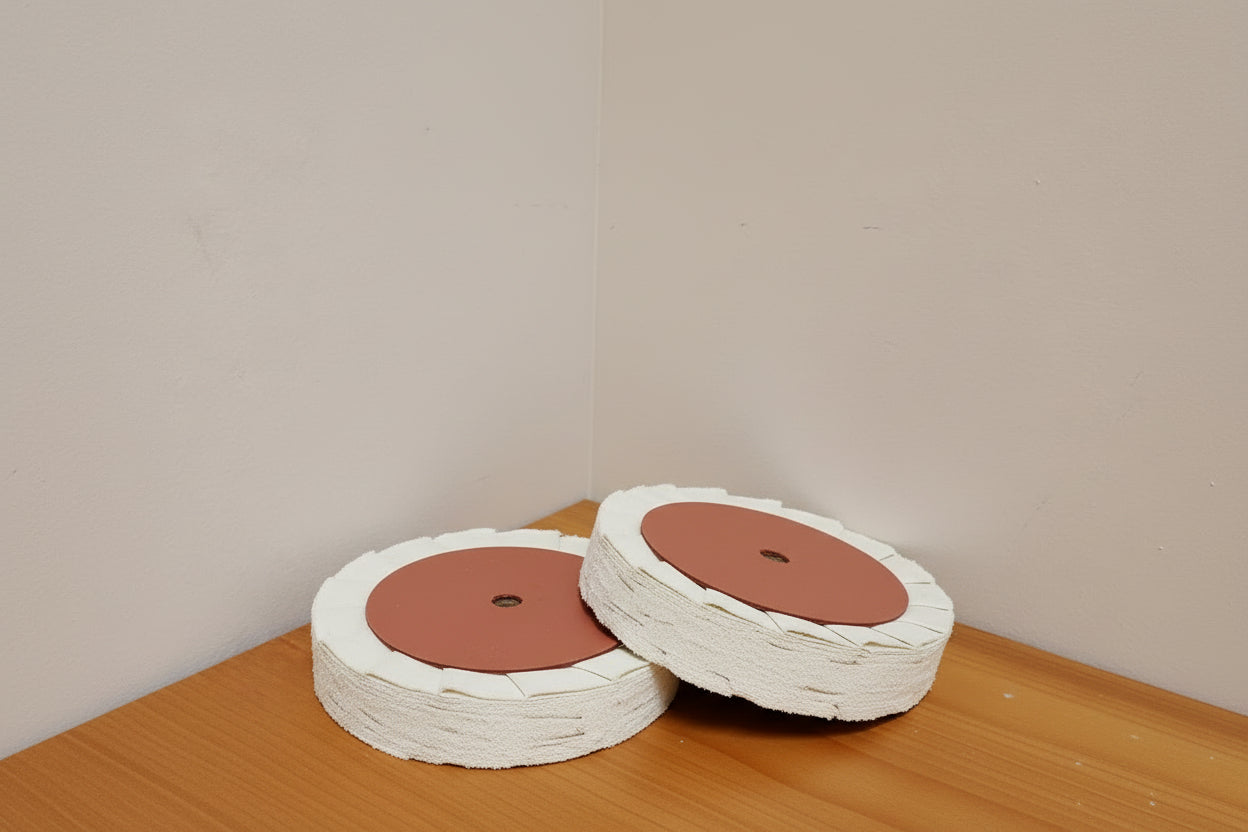 Edgebander-Buffing pads with round center - id12*od150*t35mm