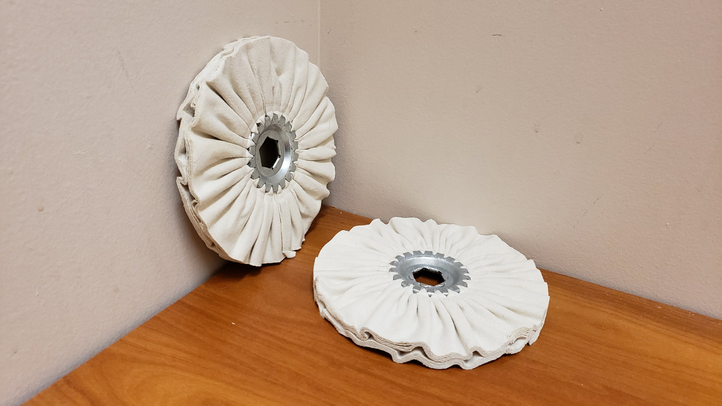 Edgebander-Buffing pads with hex center 19*150*13 - 150mm