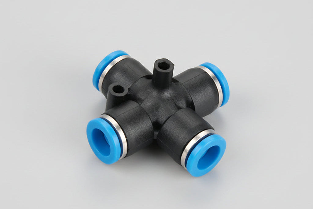Tool - Pneumatic 4 Way Quick Fitting 4mm