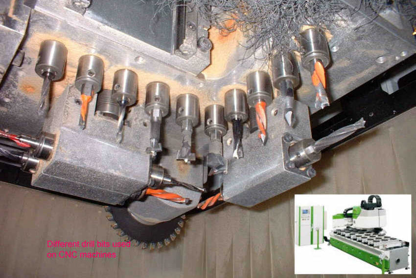 Tool -  Helical coupling unit for Biesse CNC machines -id10/od25/L24mm