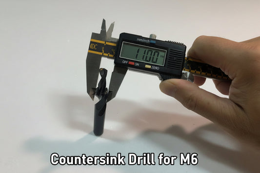 Tool - Countersink Drill Bit for M6 - Dia 6.35*11mm 2F Right Hand