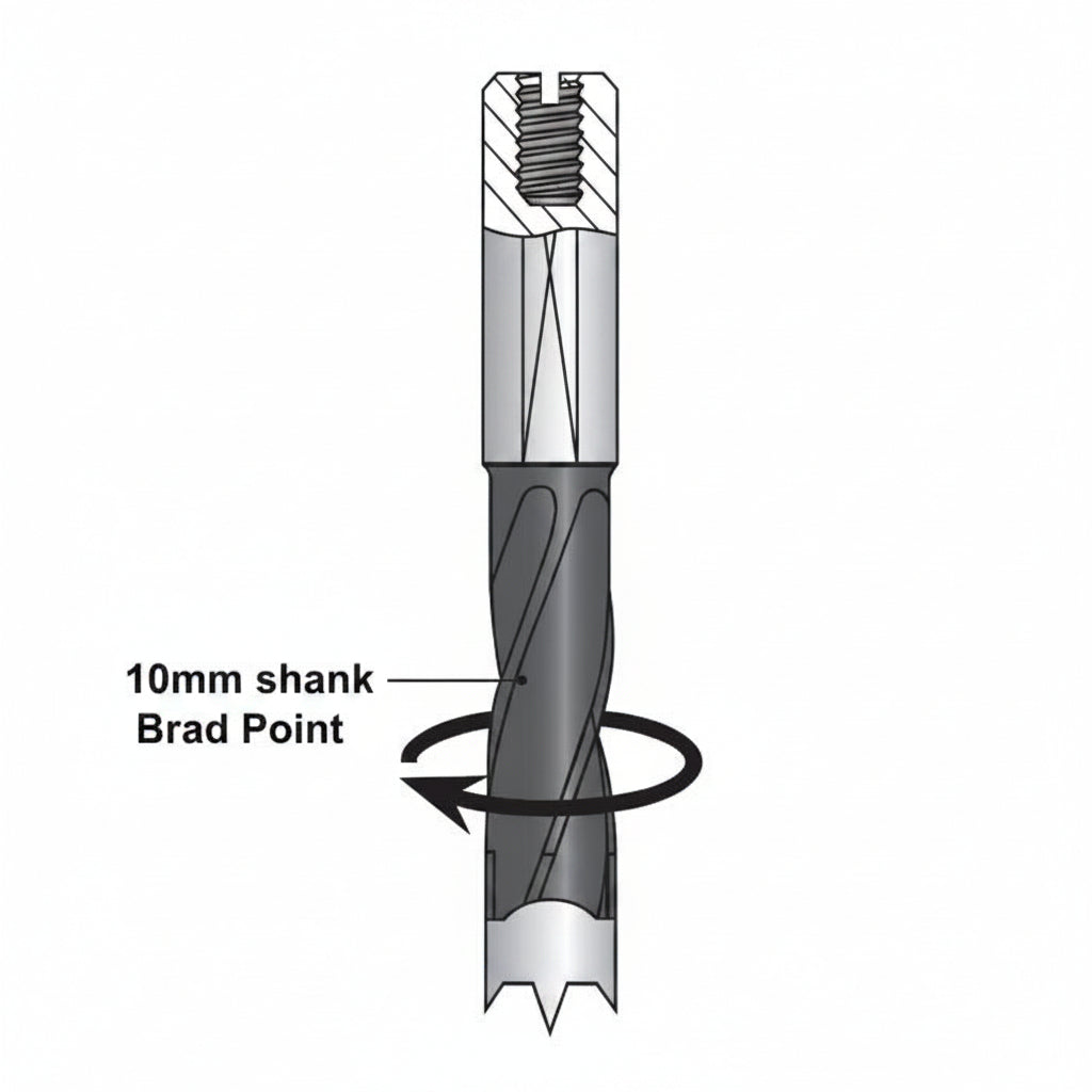 Tool - Drill Bit Brad Point 8*70mm Right Hand