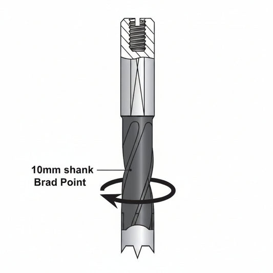 Tool - Drill Bit Brad Point 8*70mm Right Hand