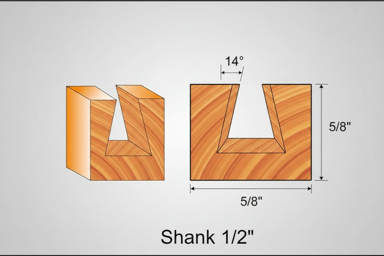 Tool - Dovetail Bit 1/2x1/2"