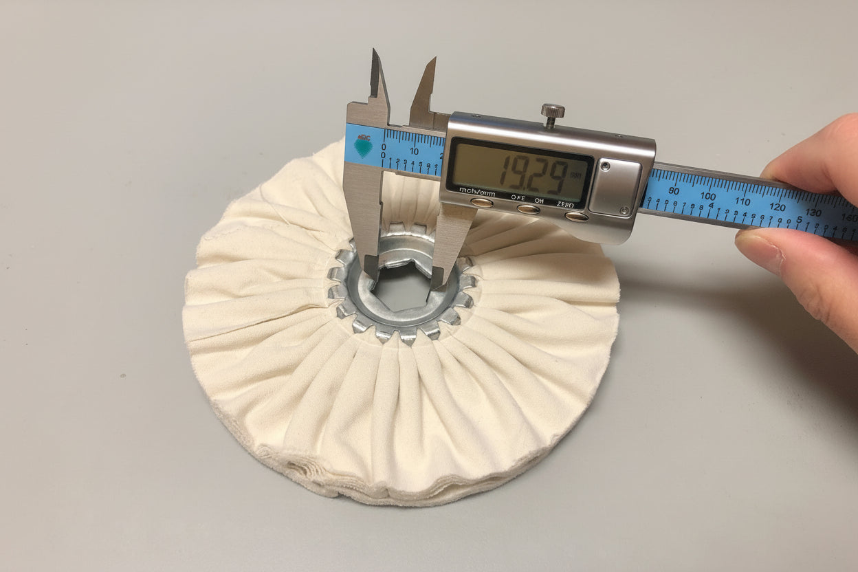 Edgebander-Buffing pads with hex center -id19/od150/t13mm