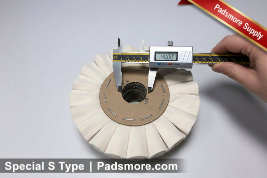 Edgebander-Buffing Pad with round hole - id40/od200/t20mm