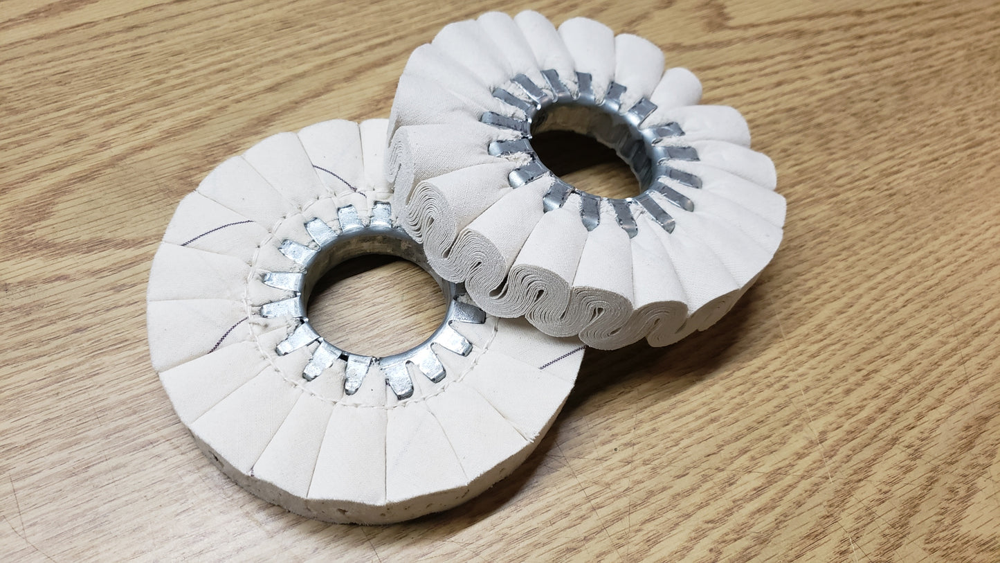 Edgebander-Buffing Pad with metal ring - id50/od150/t20mm