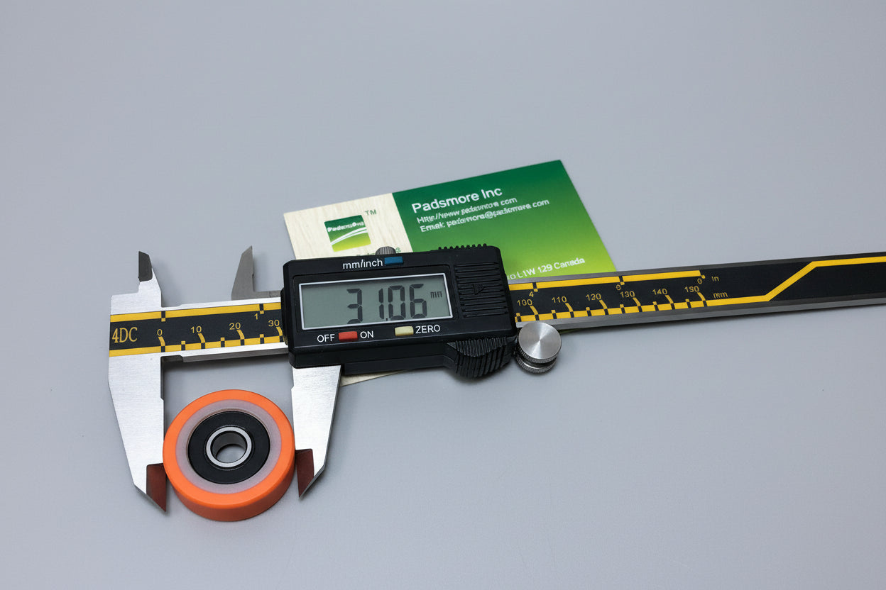 Edgebander - Guide Rubber Roller with bearing 8*31*10mm