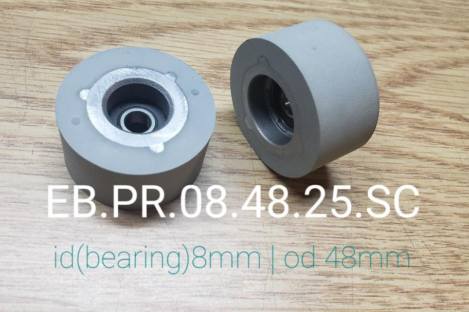 Edgebander-Pressure Rubber Roller 8*48*25mm with bearing (SCM)