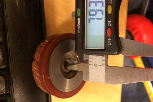 Edgebander-Pressure Rubber Roller 8*54*15mm with bearing