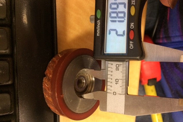 Edgebander-Pressure Rubber Roller 8*54*15mm with bearing