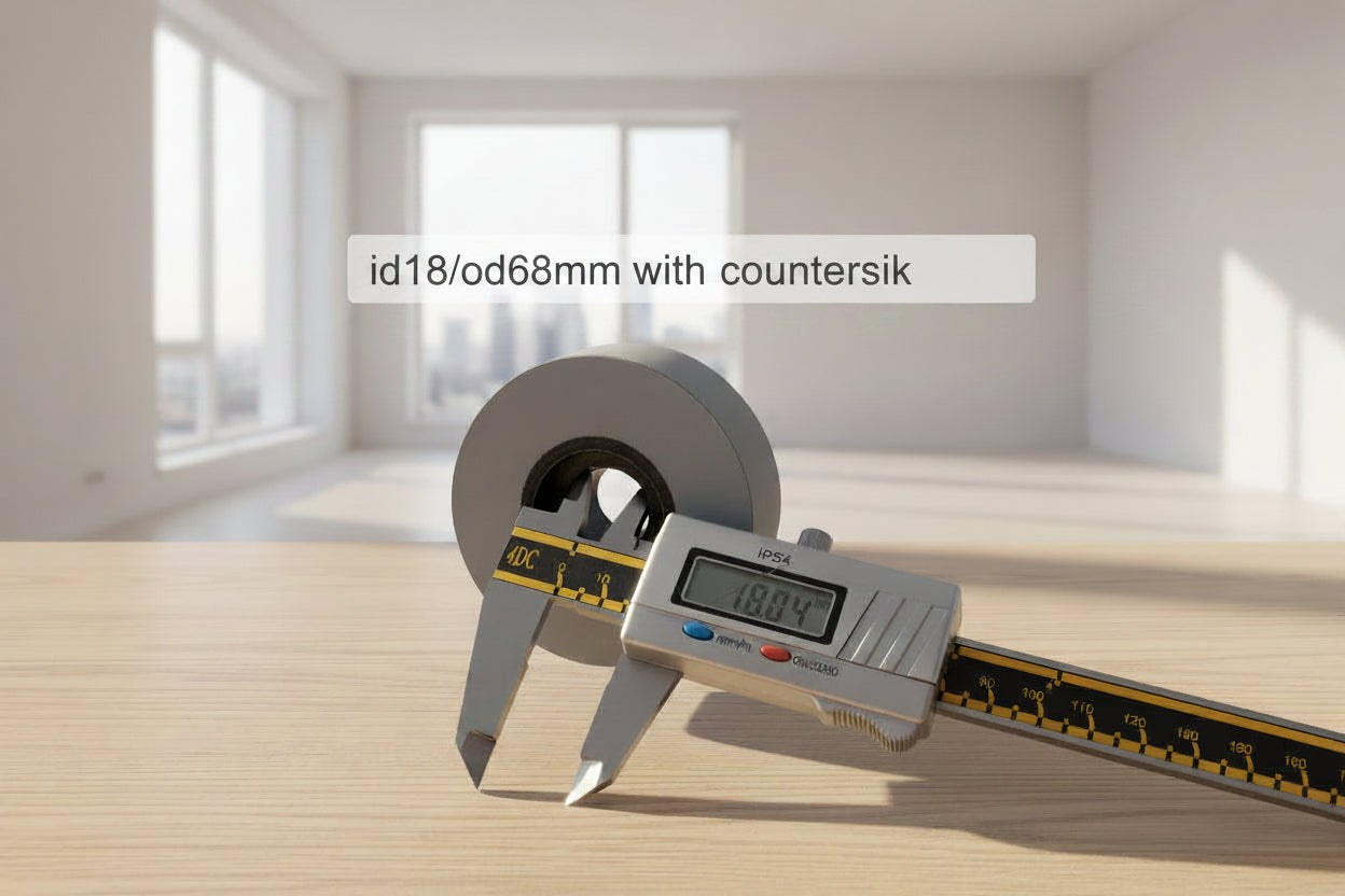 Edgebander-Solid Rubber Roller 18*68*25mm - w/Countersink (Homag)