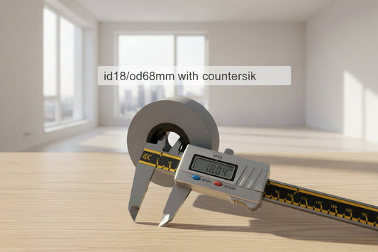 Edgebander-Solid Rubber Roller 18*68*25mm - w/Countersink (Homag)