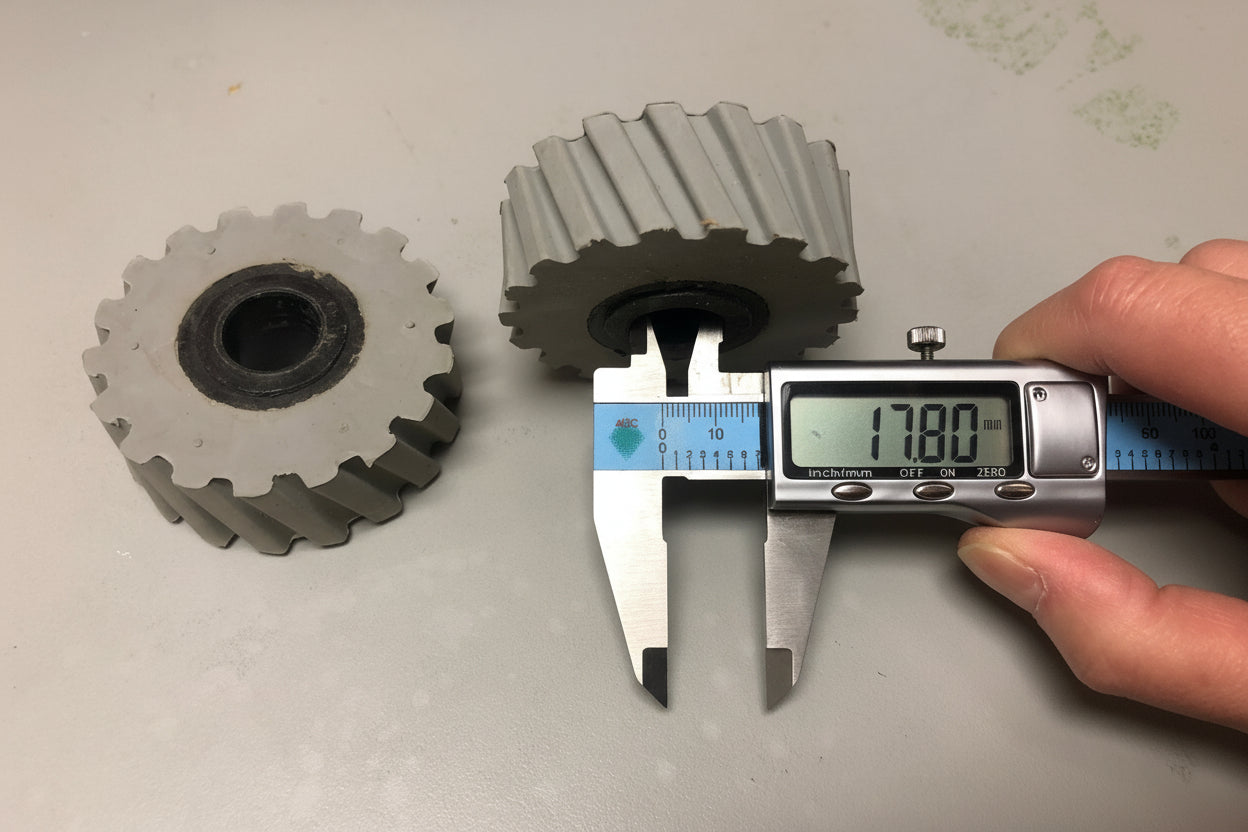 Edgebander- Angle Gear Type Roller 17.8*67.2*25mm - id 17.8mm without Countersink