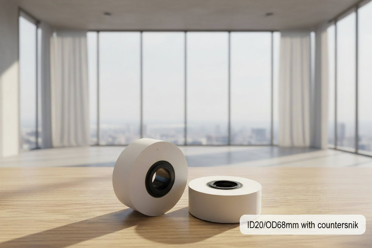 Edgebander-Solid Rubber Roller 20*68*25mm - w/Countersink (Homag)