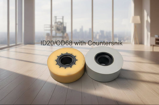 Edgebander-Solid Rubber Roller 20*68*25mm - w/Countersink (Homag)