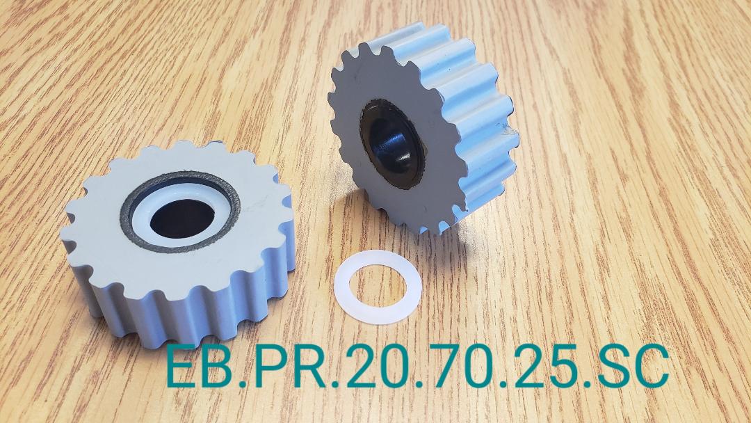 Edgebander-Gear Type Roller 20*70*25mm - with countersink (Homag)