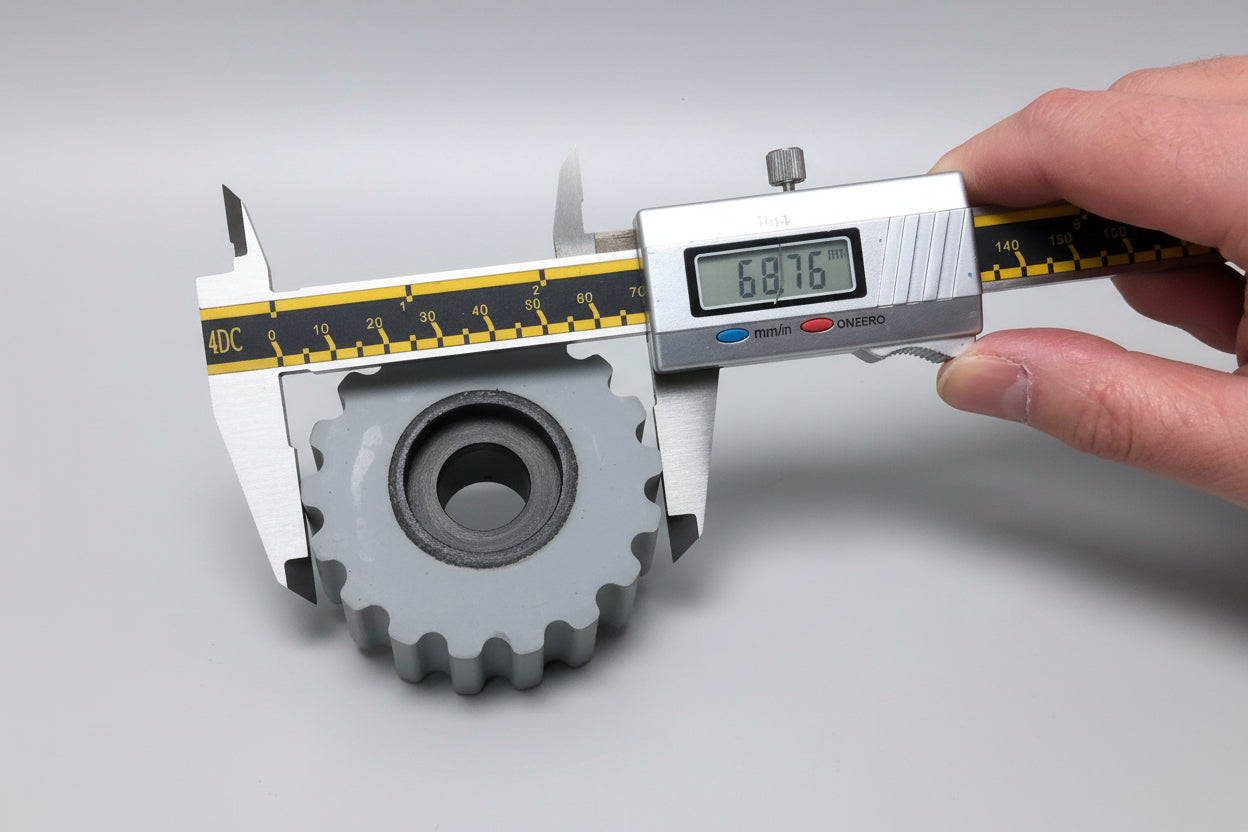 Edgebander- Straight Gear Type Roller 18*69*25mm - id18mm with countersink (Homag)