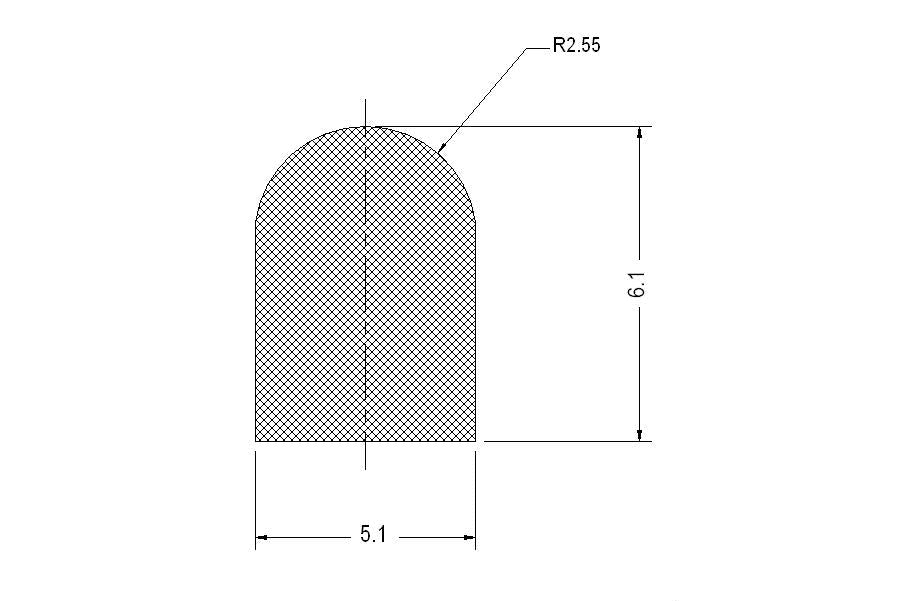 CNC - Gasket D Type 5.1*6.1mm
