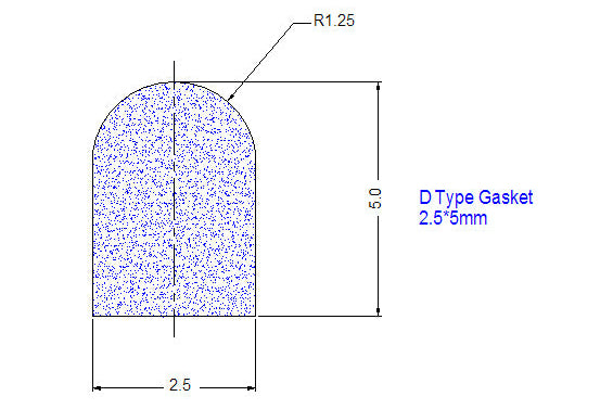 CNC - Think Gasket D Type 2.5*5.0mm