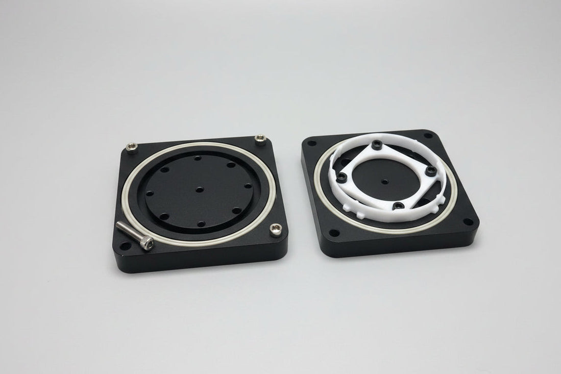 CNC - Aluminium Adaptor Base for Biesse 130*130*19mm (with Lock hole)