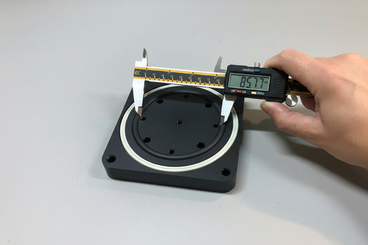 CNC - Aluminium Adaptor Base for Biesse 130*130*19mm (with Lock hole)