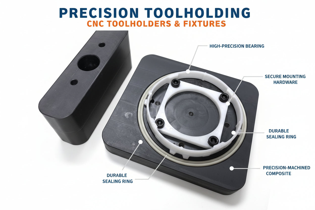 CNC Suction Pad for Biesse machines 132*35-74mm Height (with HD PVC Base)