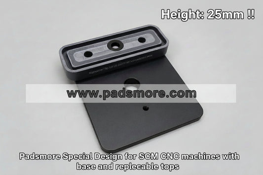 CNC Suction Pad for SCM machines 146*50*25mm Height-with built in clamping base