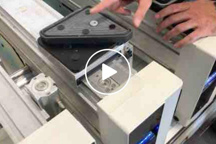 CNC Suction Tri Pad for SCM machines with built in clamping base  - 25mm Height-